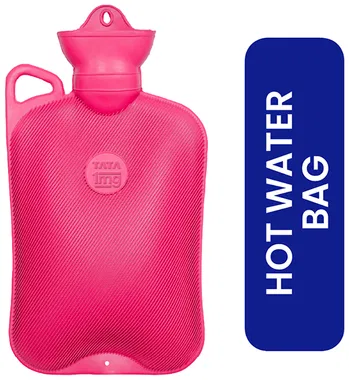 Hot Water Bag for Period Cramps & Pain Relief | Leak proof | Long heat retention | Red